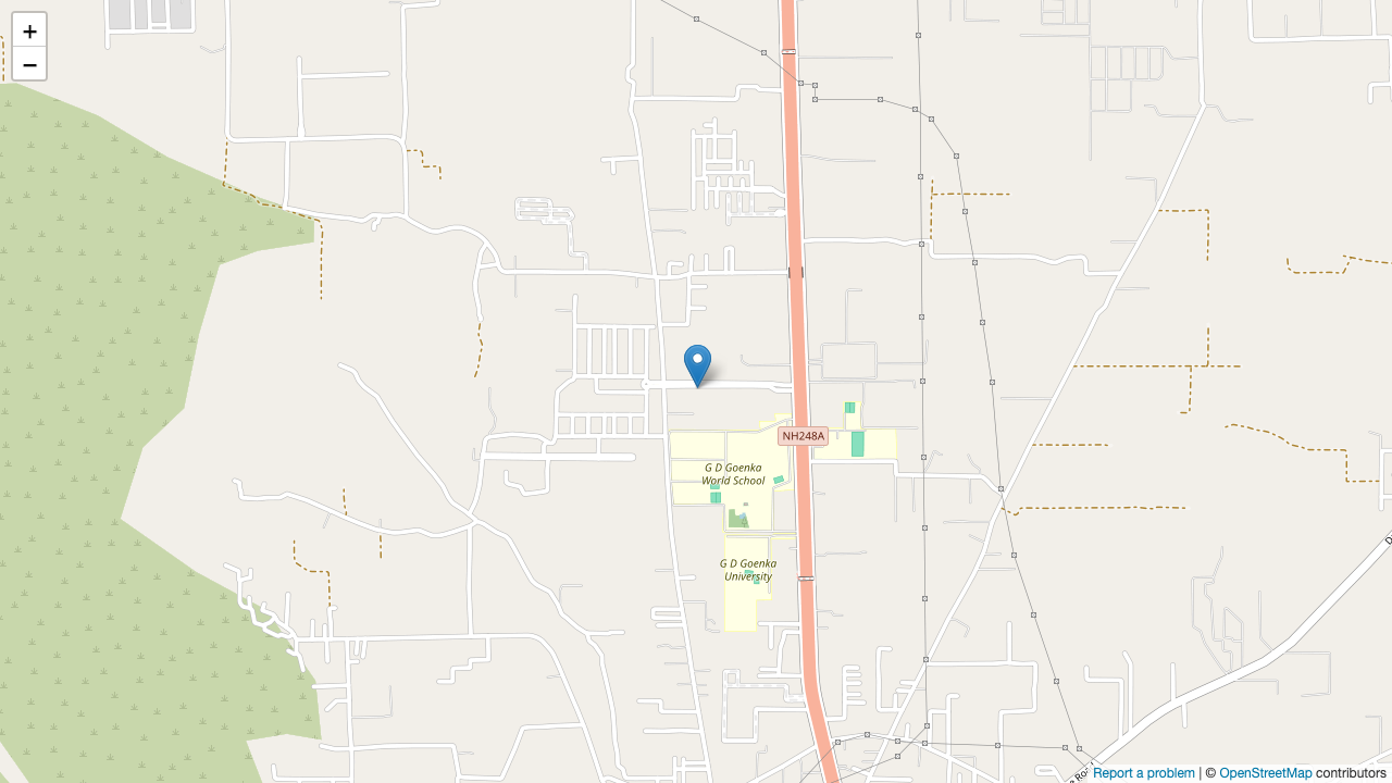 Hilltown Gurgaon location map